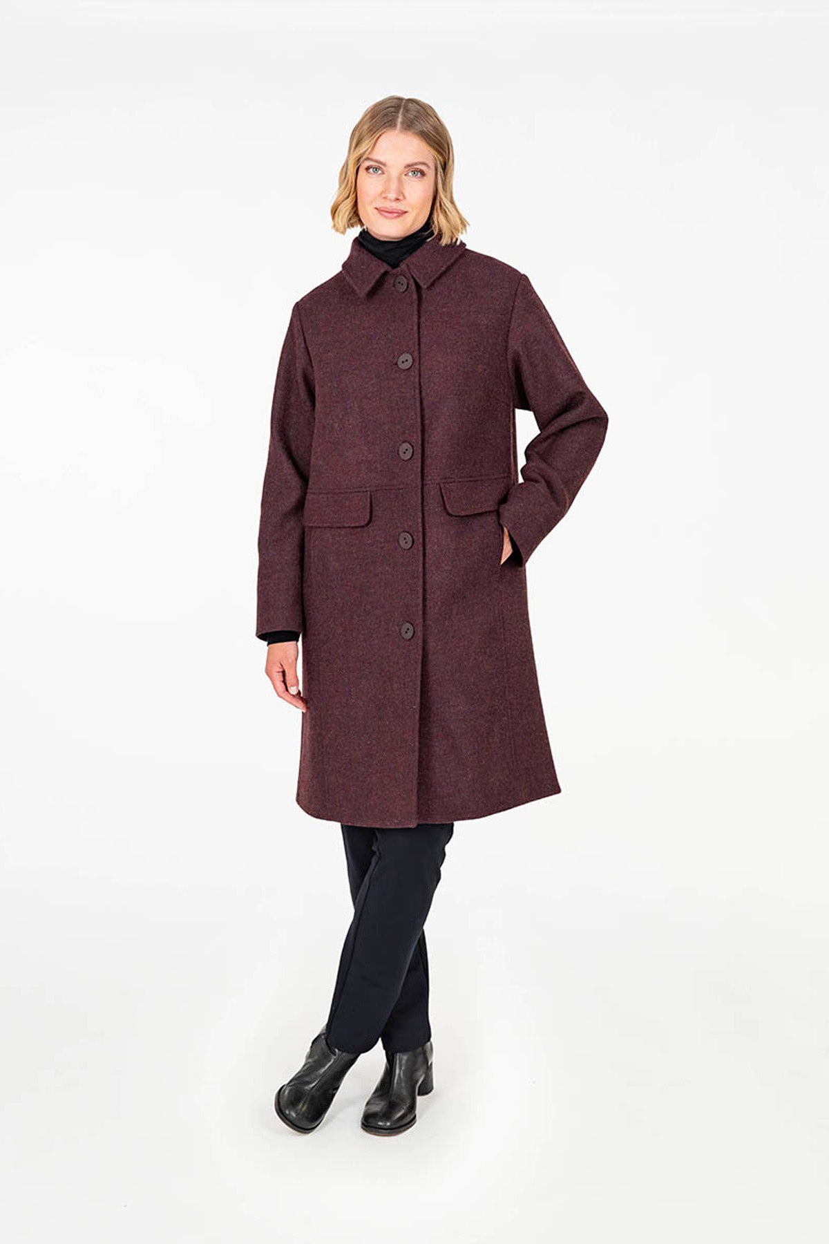 GARDA coat burgundy