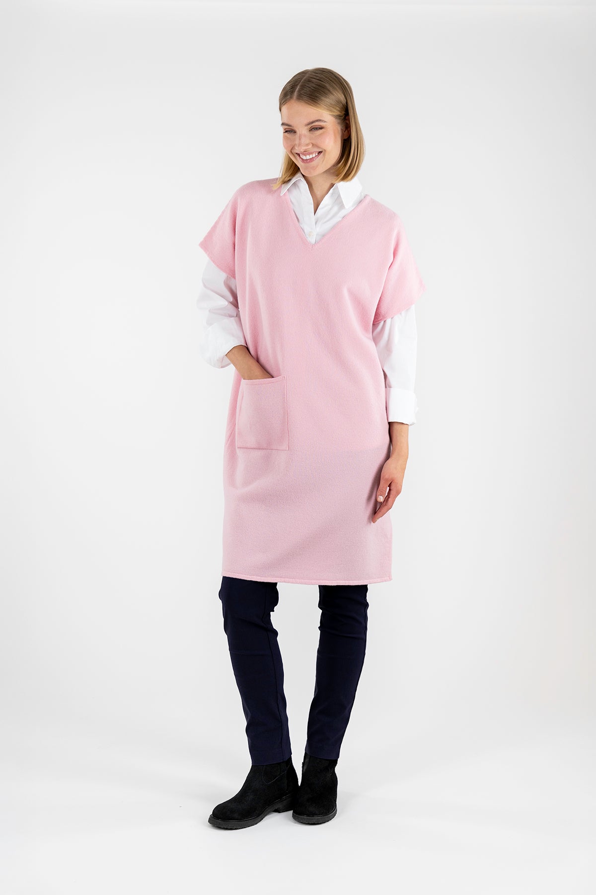 KEFEUS knitted dress light pink