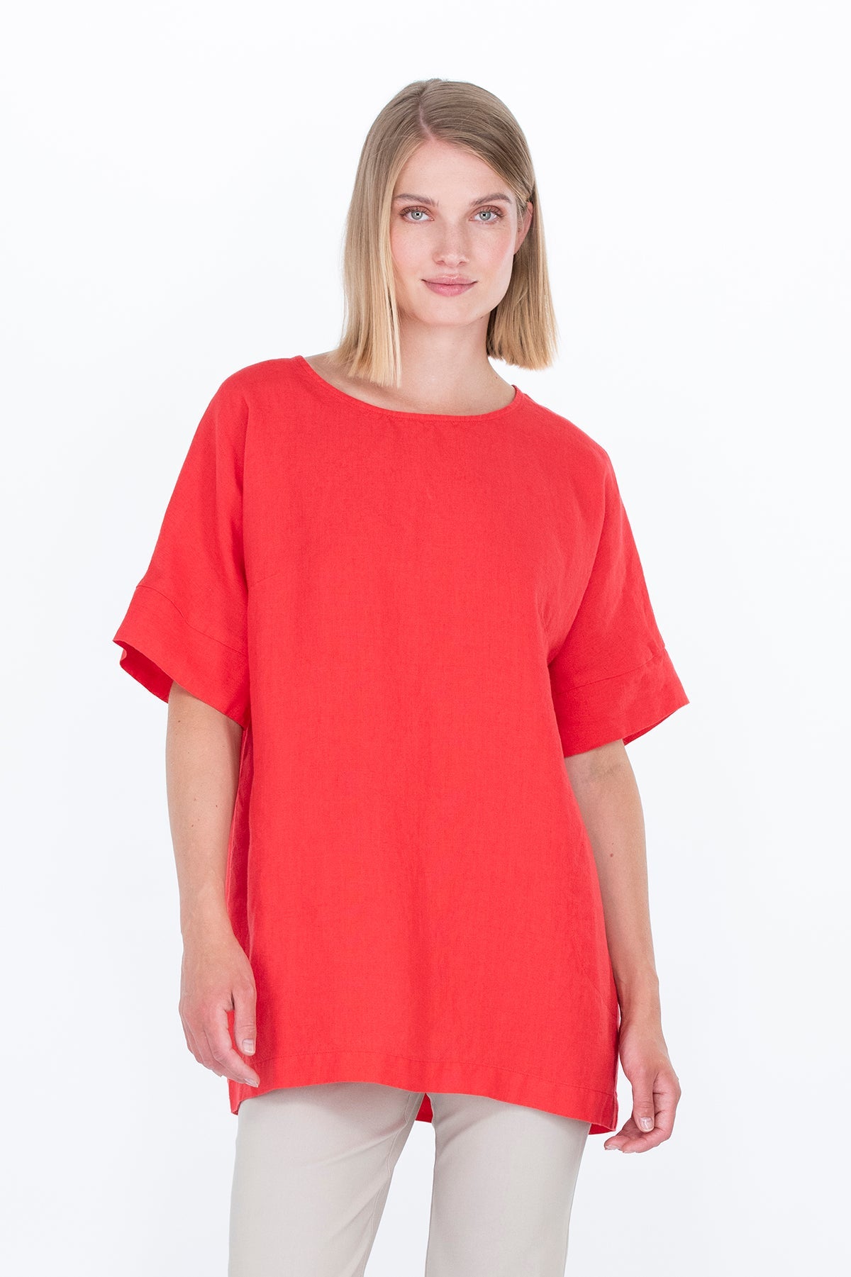OHDAKE tunic red