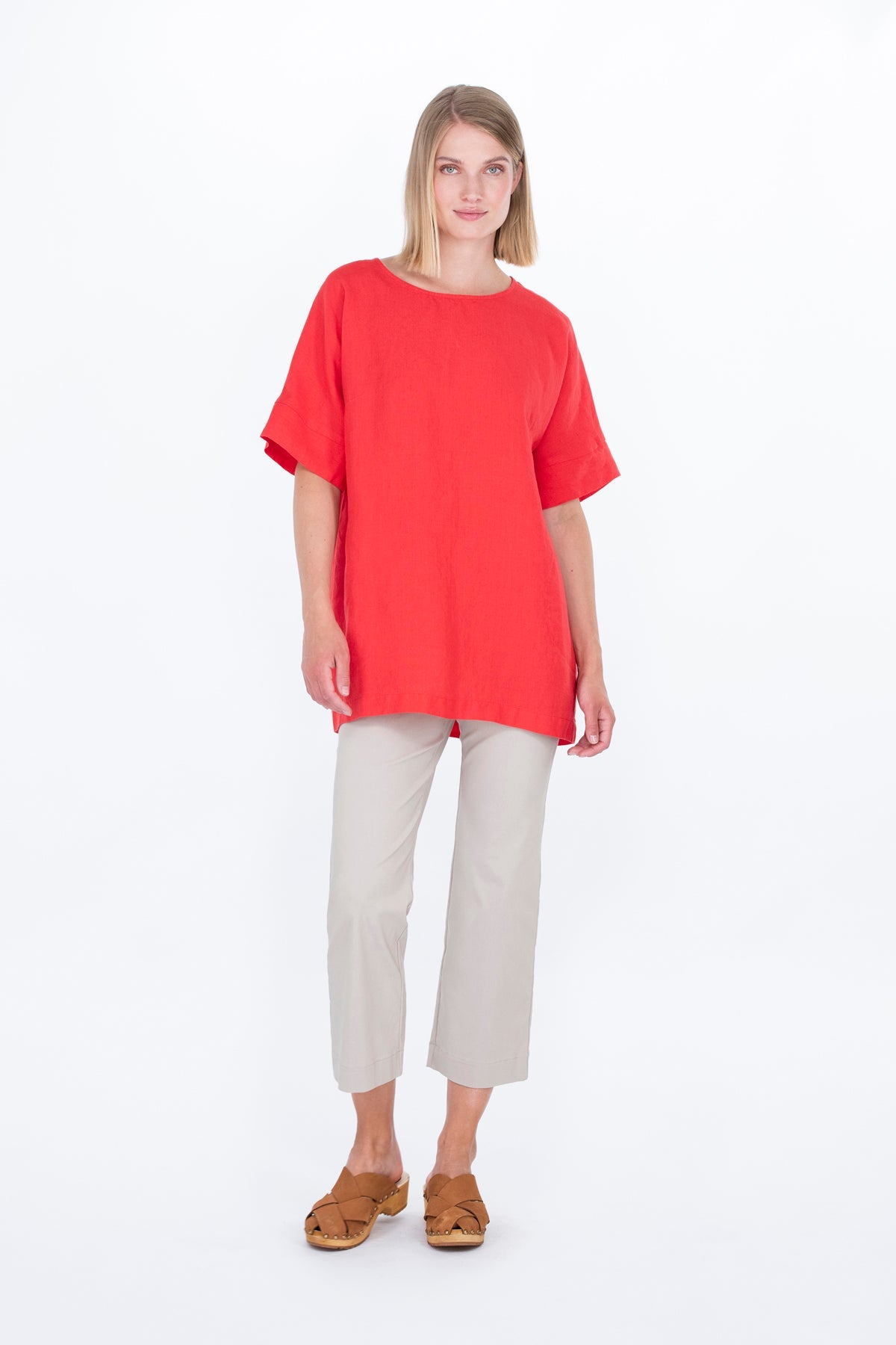 OHDAKE tunic red
