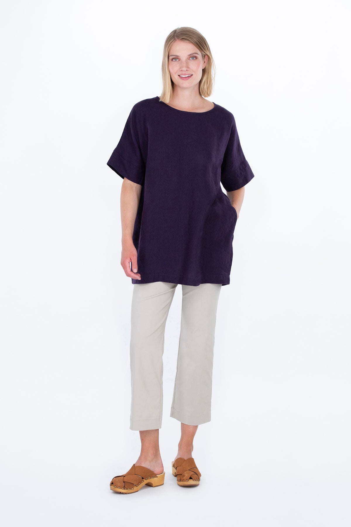 OHDAKE tunic purple