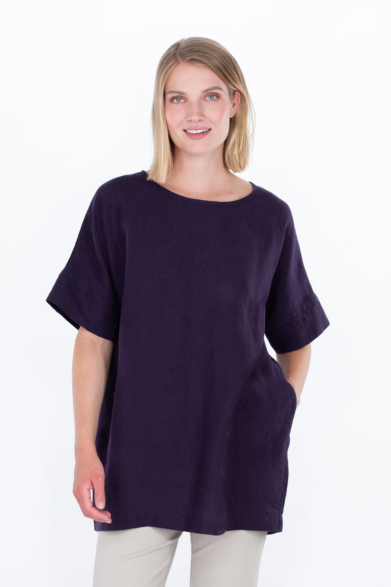 OHDAKE tunic purple