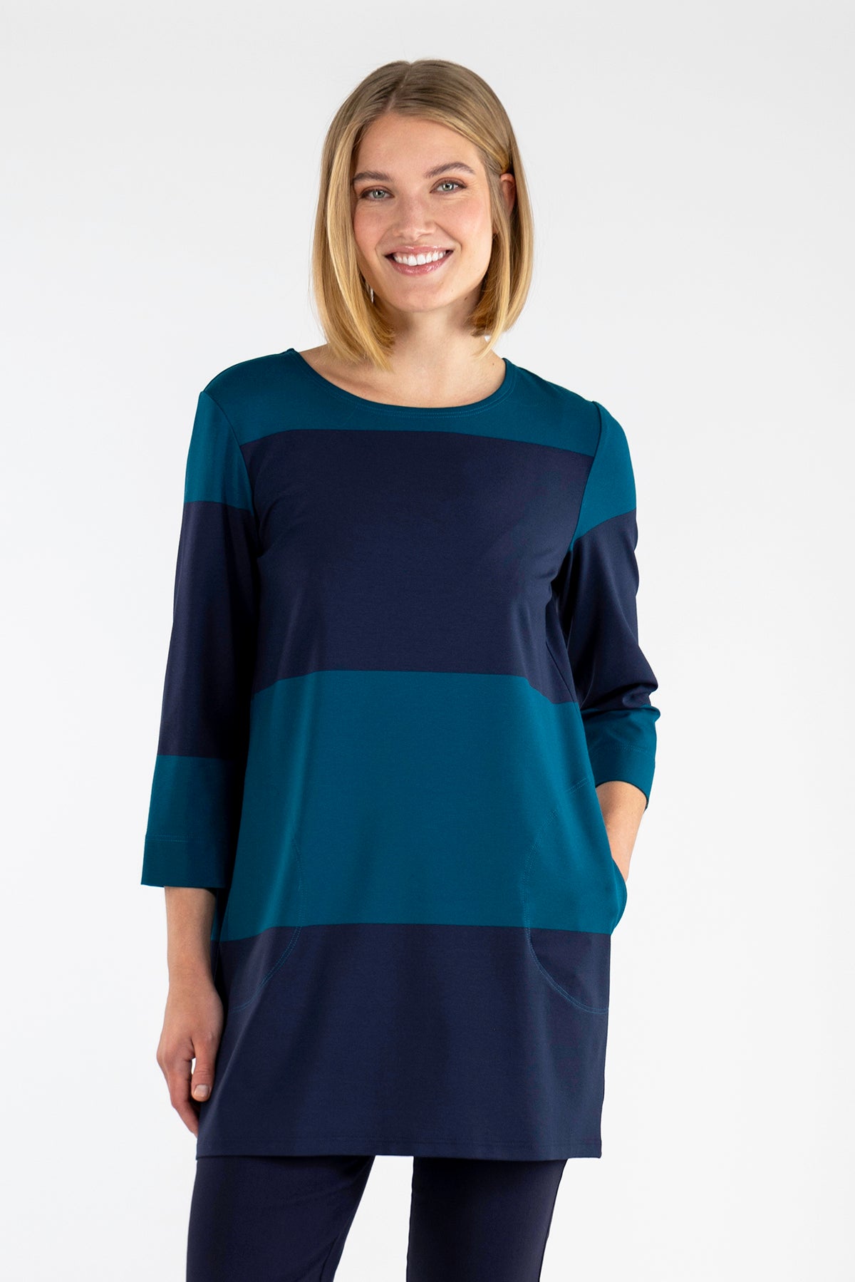 OKSA tunic dark blue