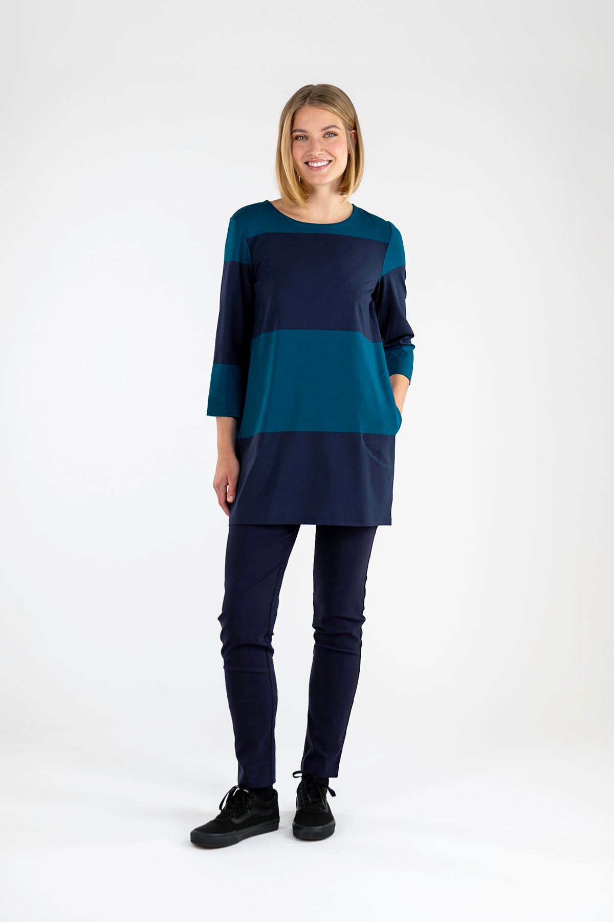 OKSA tunic dark blue