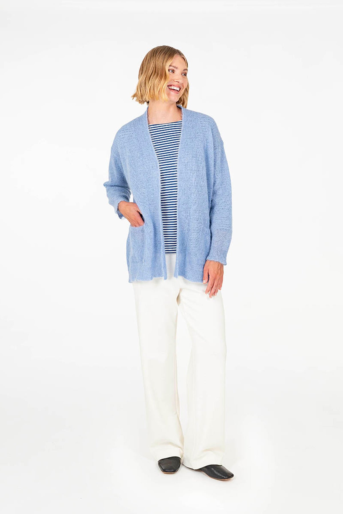 SOINTU cardigan light blue