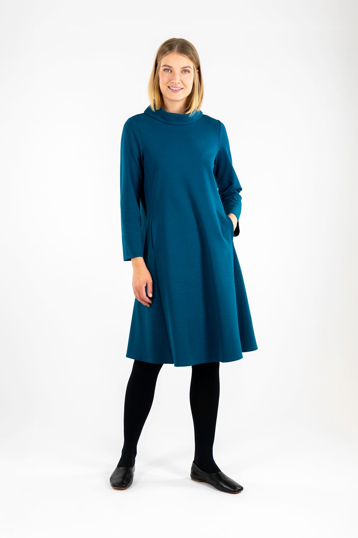 SORELLA dress petrol green