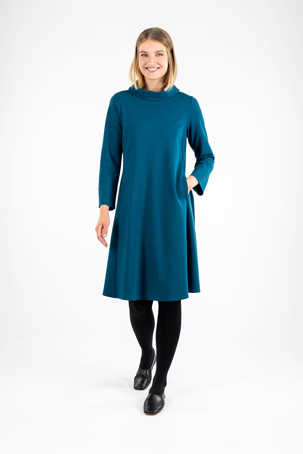 SORELLA dress petrol green