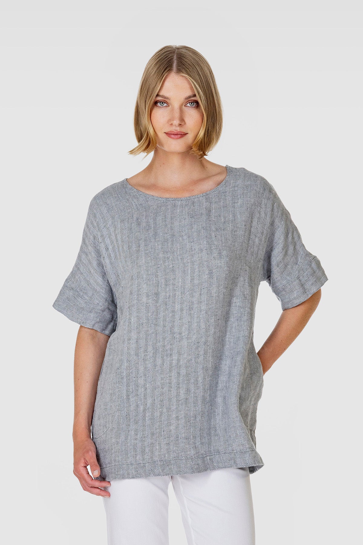 TEVERE tunic light grey