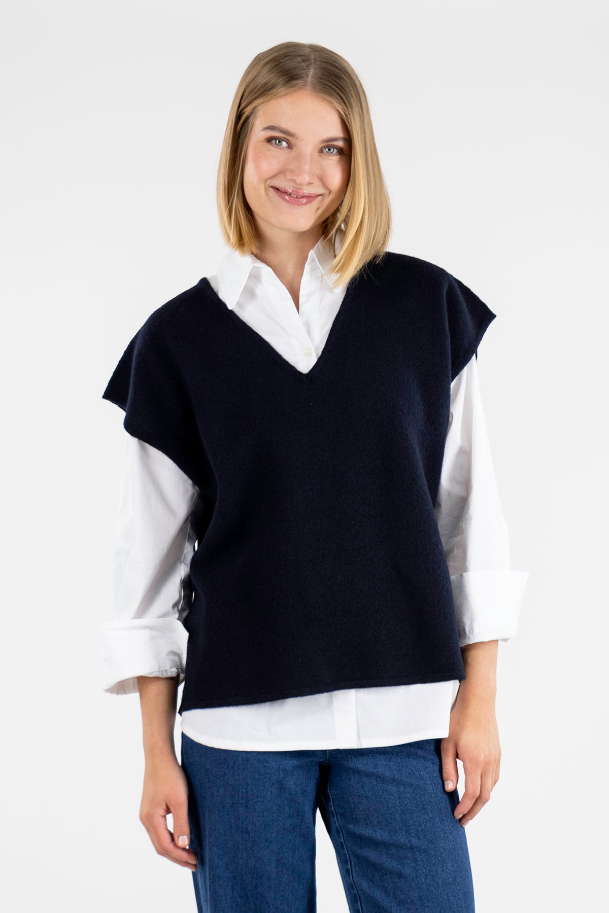 VIRGO knit dark blue