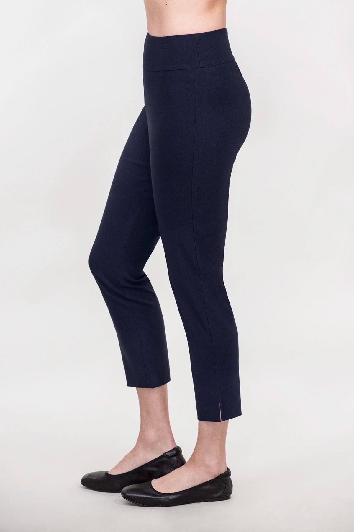 EEVA SLIT trousers dark blue