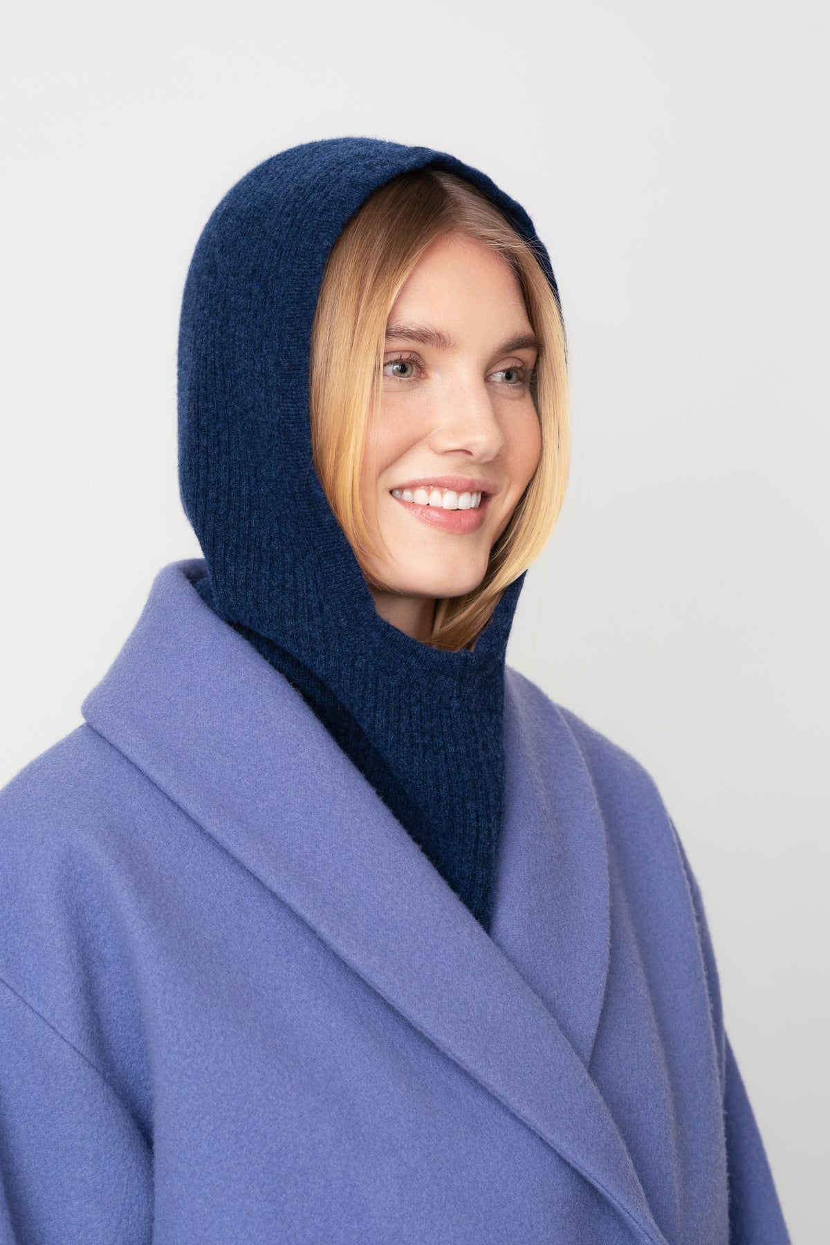 RETKI knitted hood dark blue