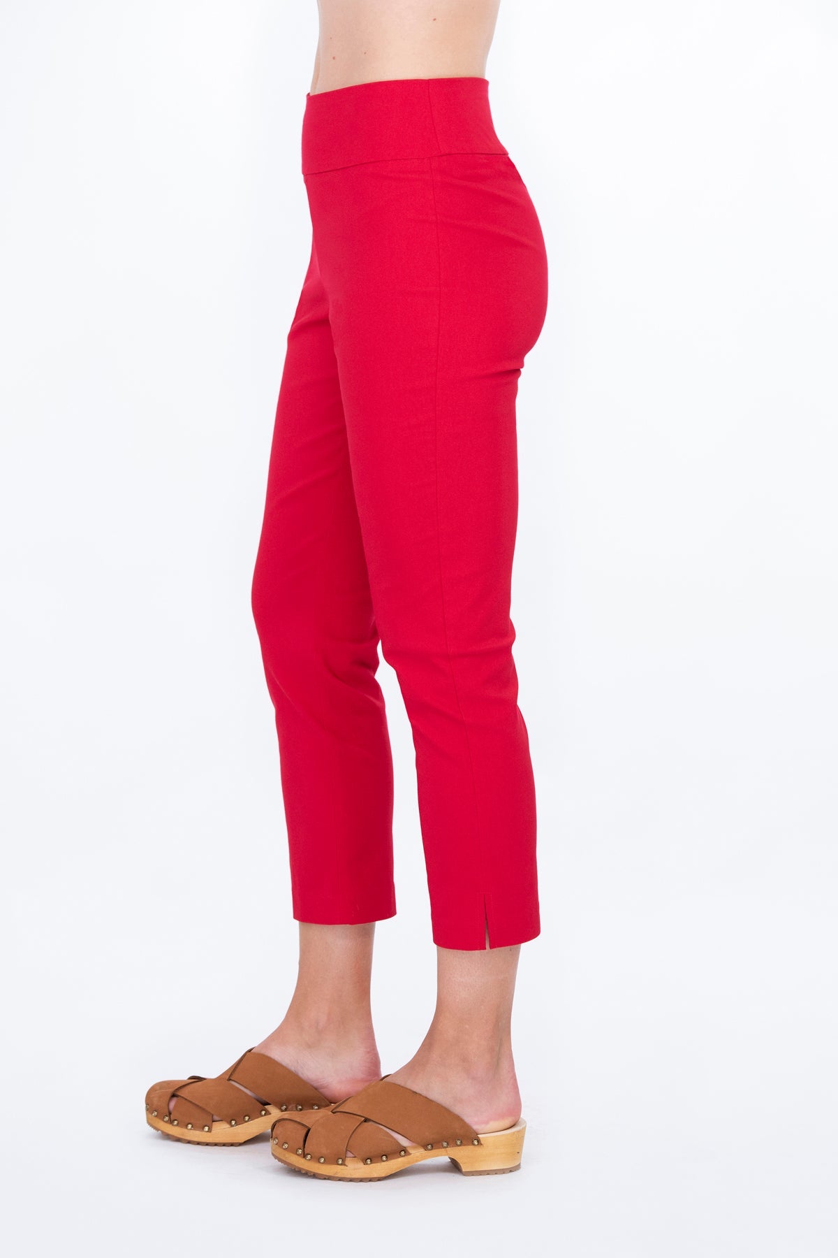 EEVA SLIT trousers red