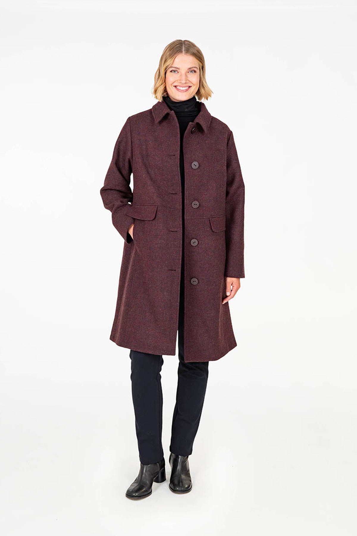 GARDA coat burgundy