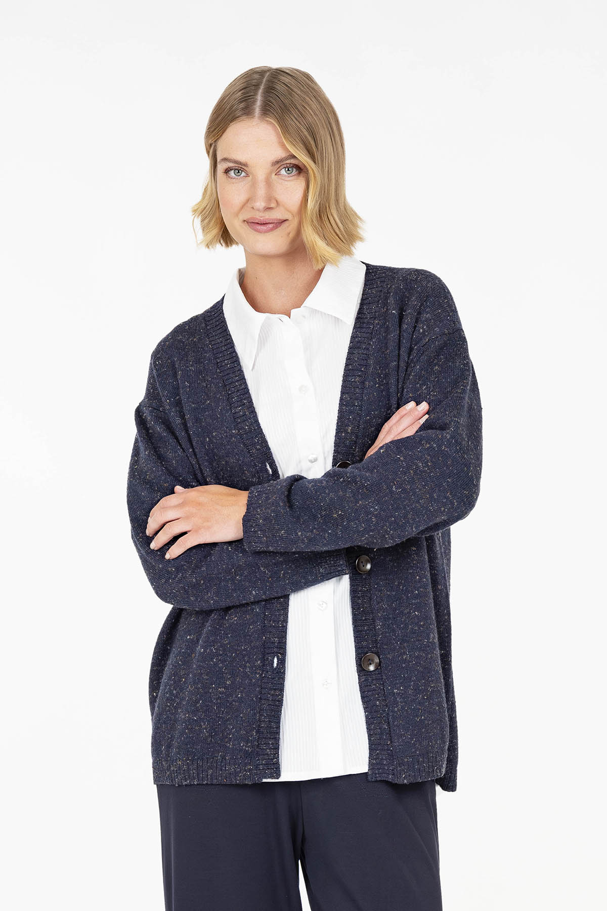 GARONNE cardigan dark blue