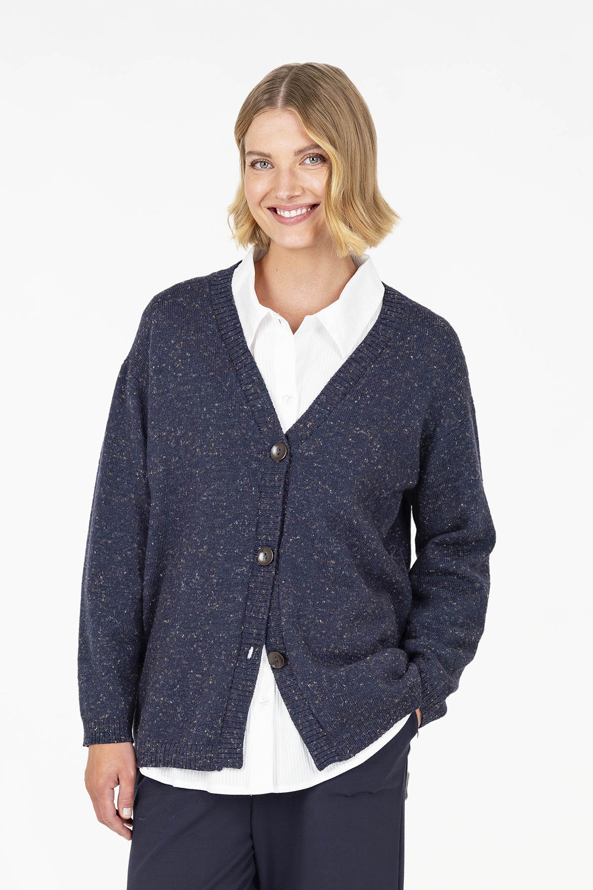 GARONNE cardigan dark blue