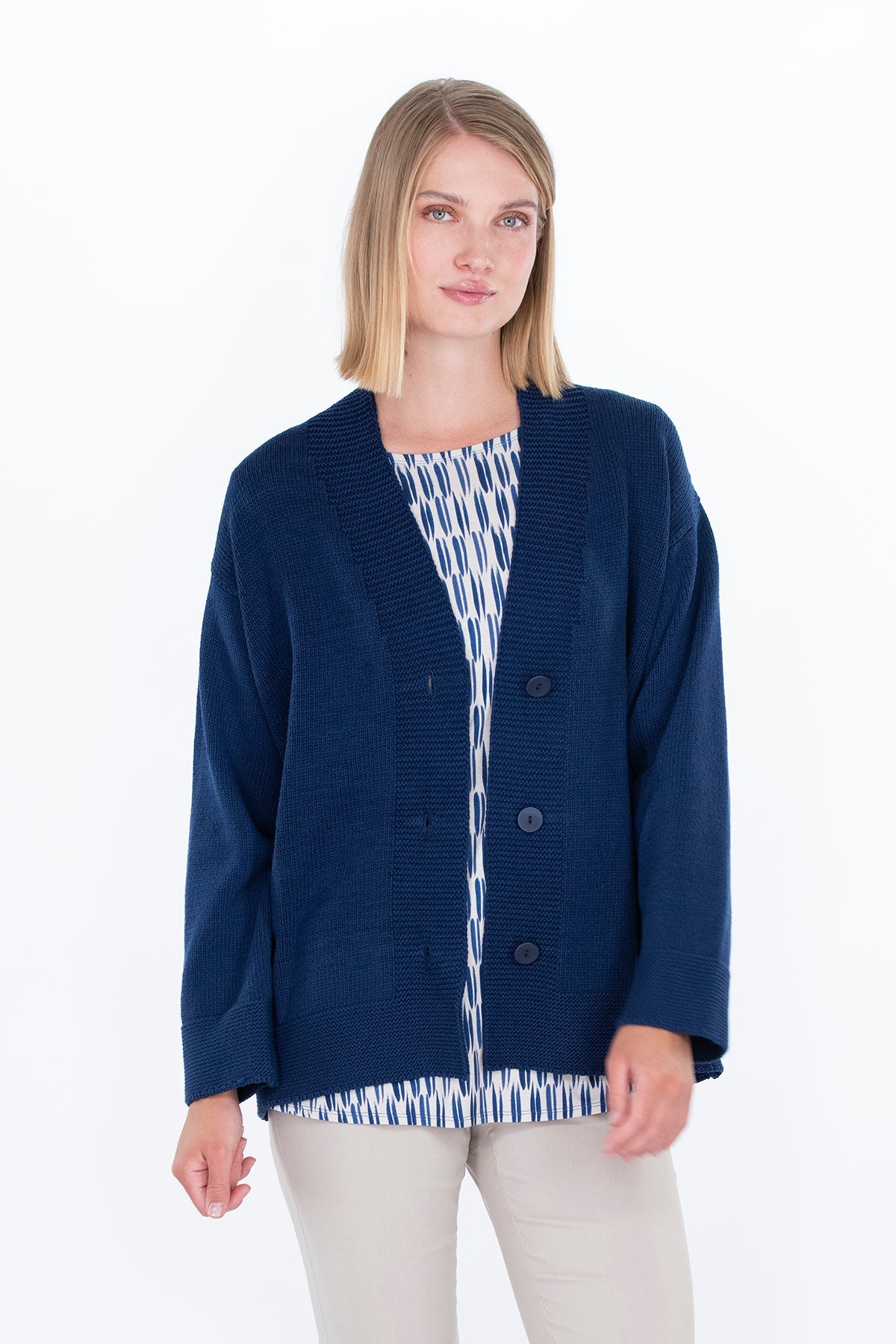 KARVIAINEN cardigan blue