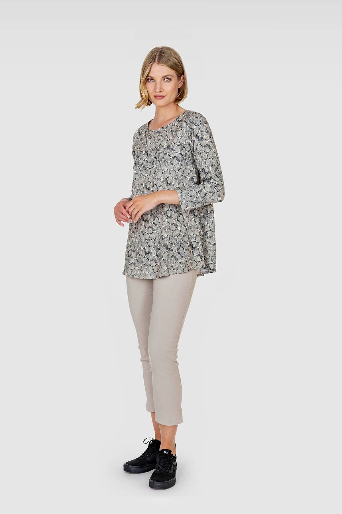 EEVA SLIT trousers beige