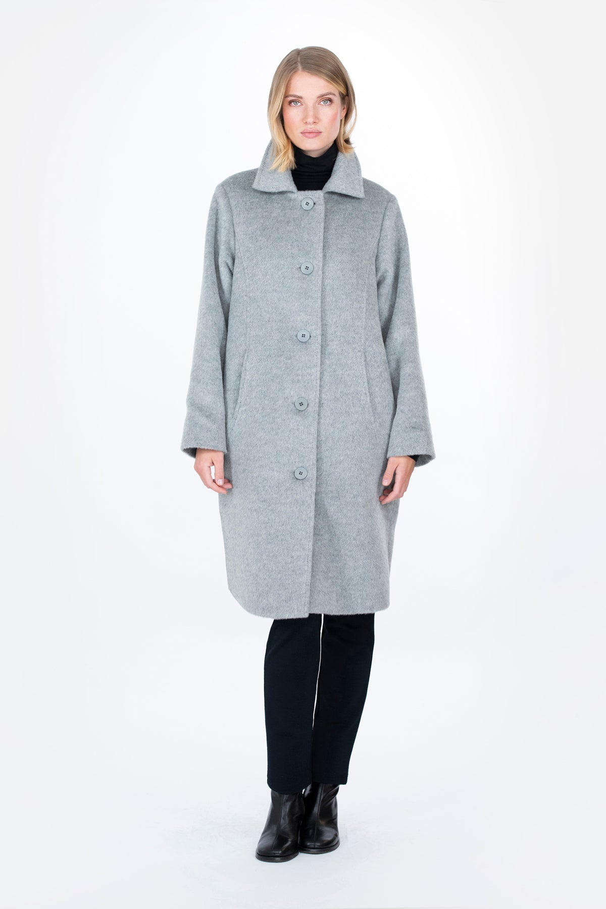 OMENA coat light grey