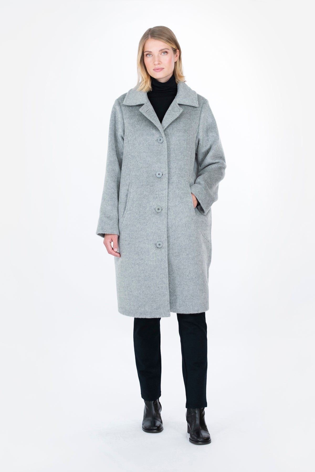 OMENA coat light grey