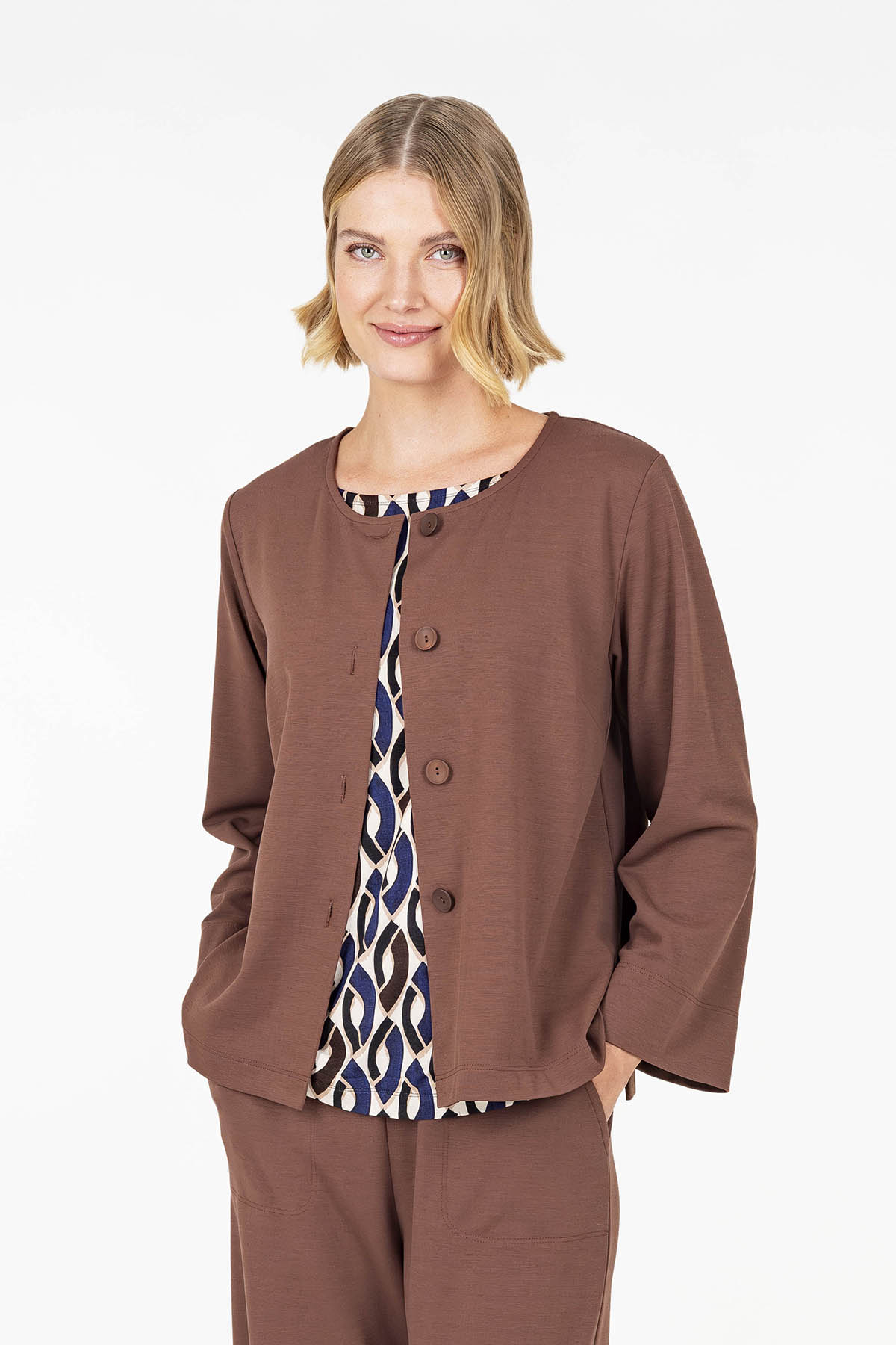 SERATA jacket brown