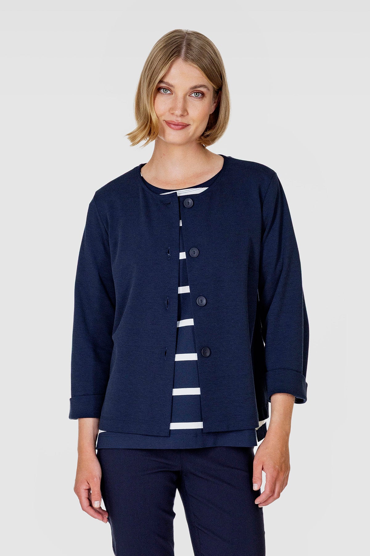 SERATA jacket dark blue