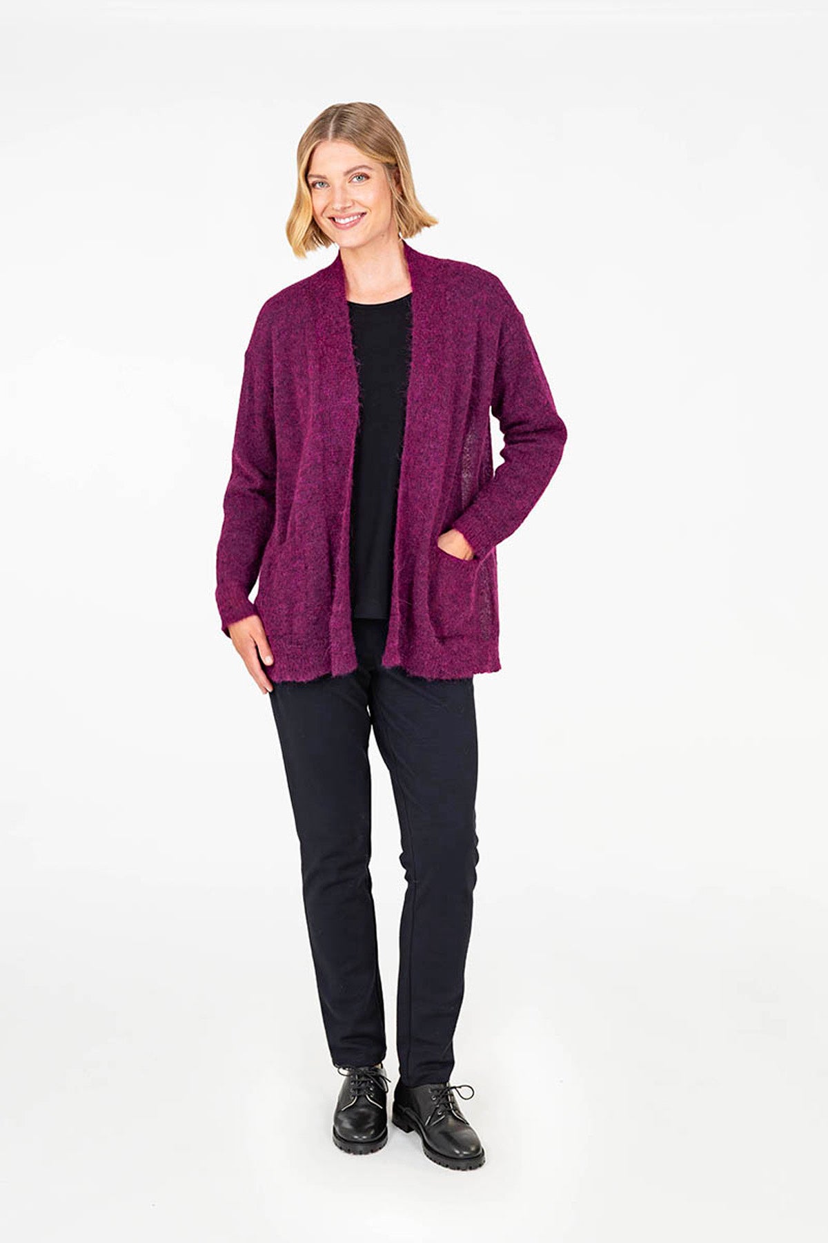 SOINTU cardigan red purple