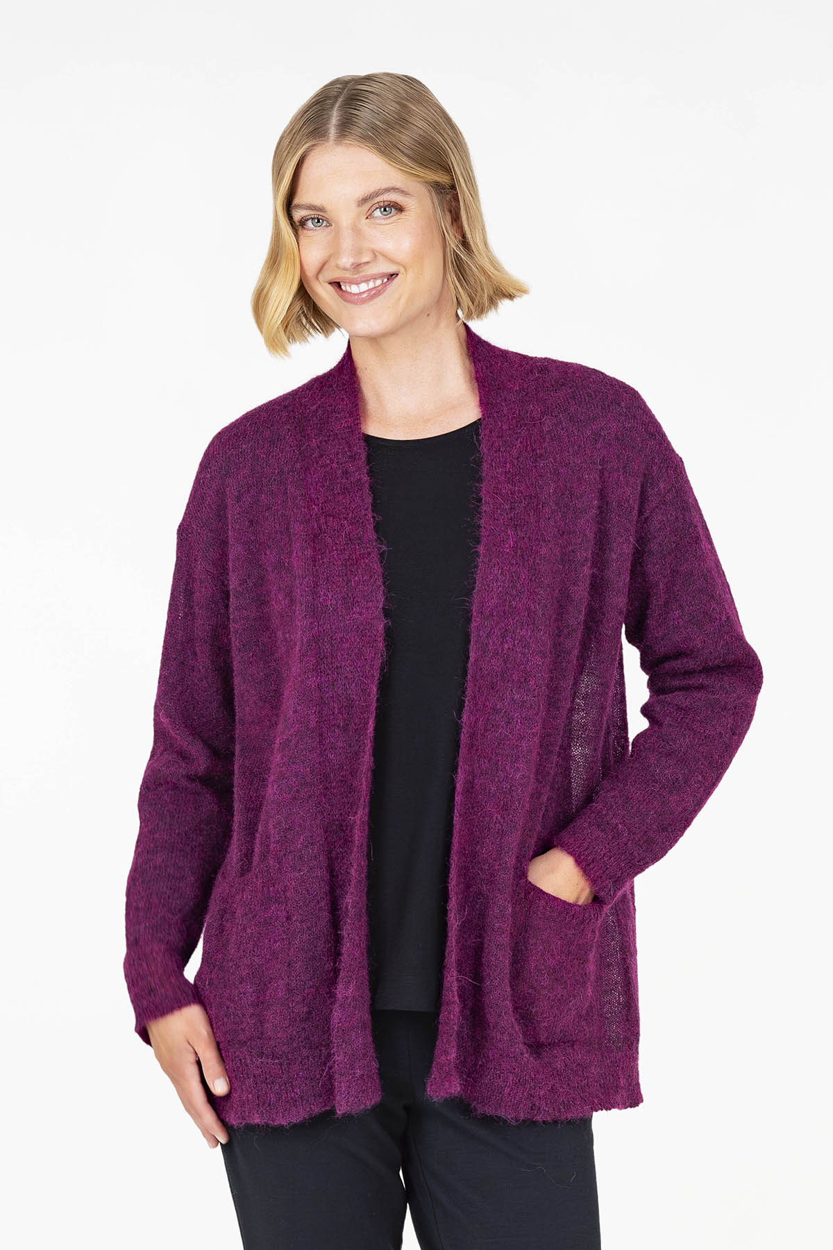 SOINTU cardigan red purple