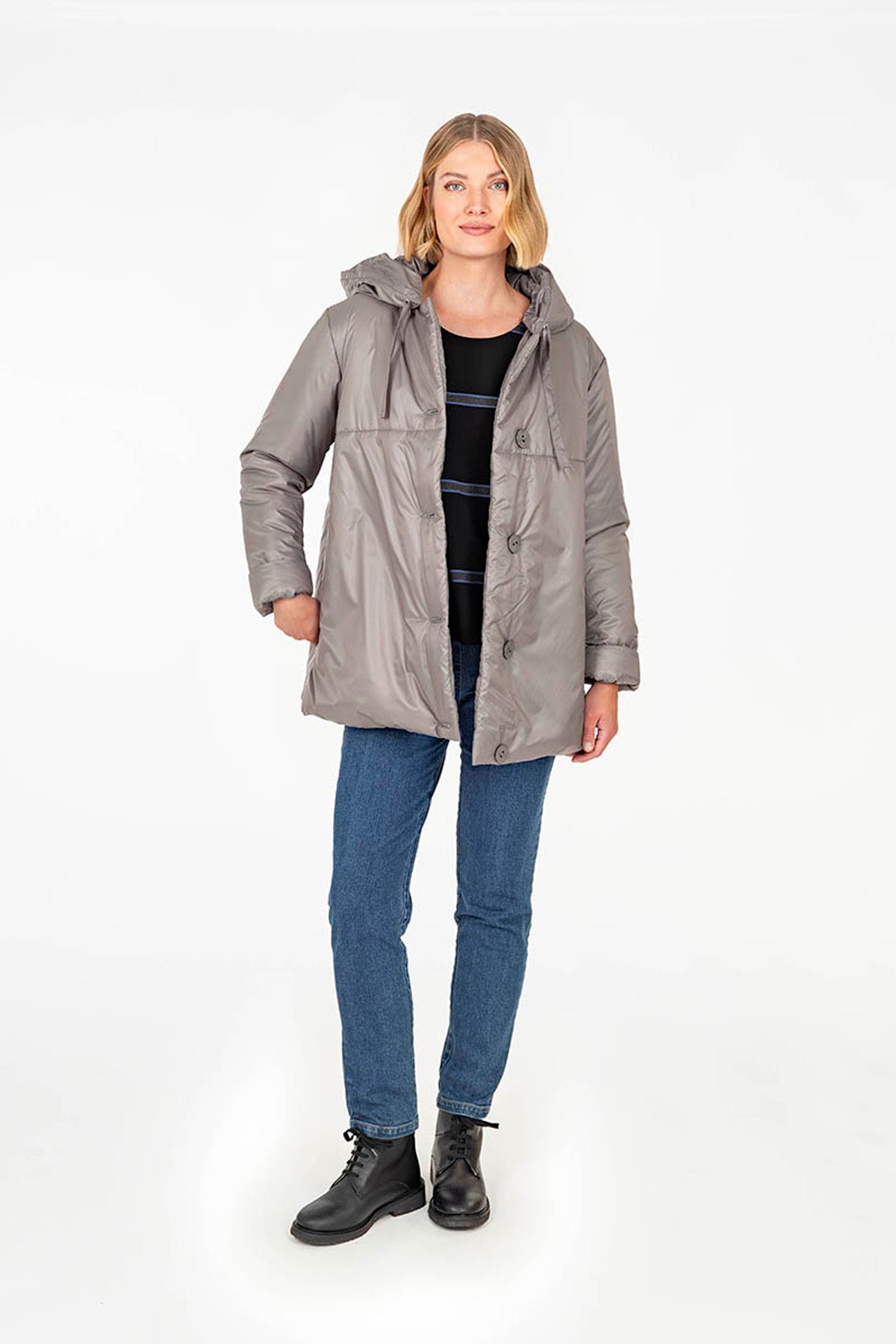 SYLI coat grey