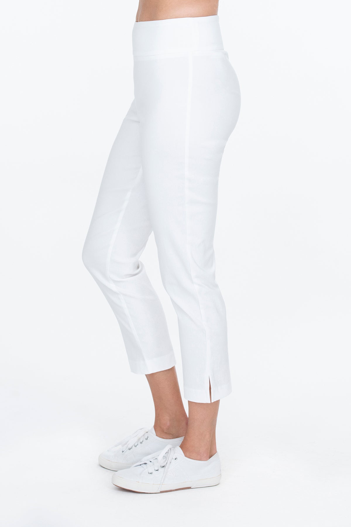 EEVA SLIT trousers white