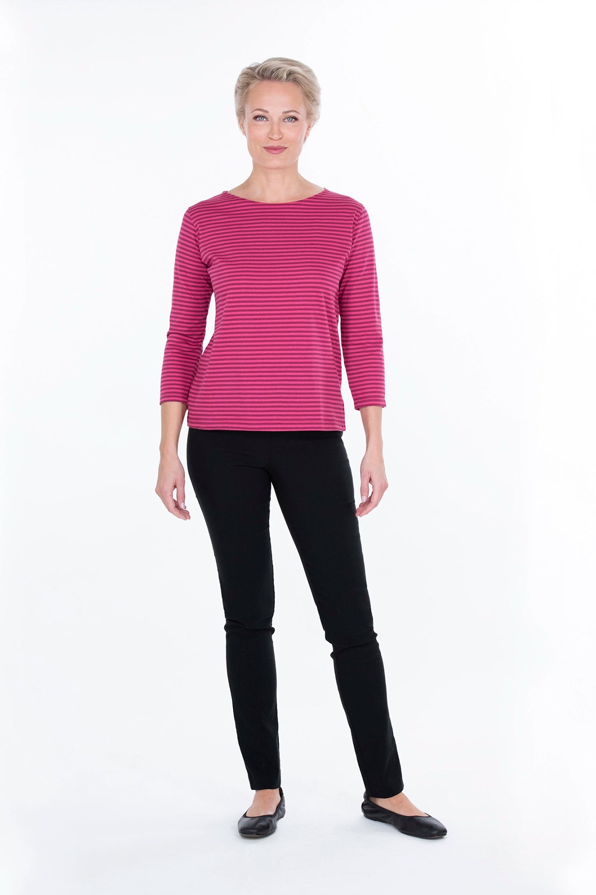 UNA top berry red-pink